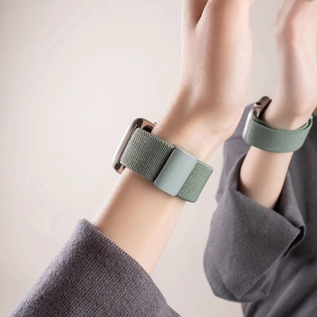 Найлоново преплетена каишка за Apple Watch с магнитно закопчаване, съвместима с Apple Watch S10, iWatch9 и Apple Watch8, прост стил, персонализирани интерфейсни размери