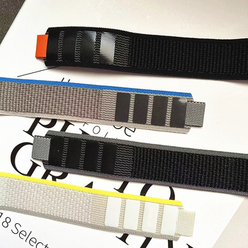 Apple Watch ремък от канвас с велкро — съвместим с Apple Watch Series, пролет 2024, без марка, стил бизнес/ежедневен/спорт, модерен градски стил