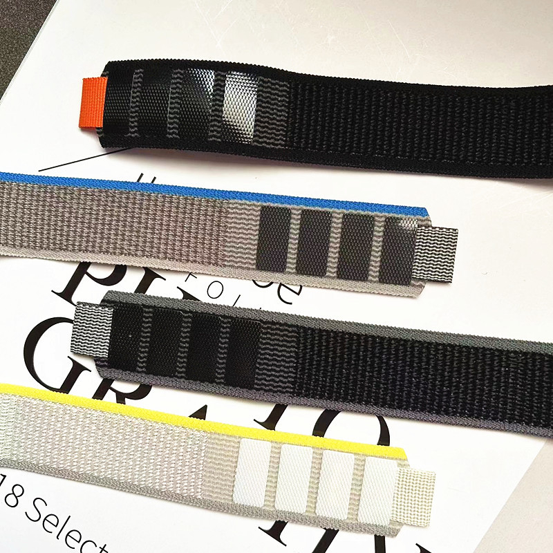 Apple Watch ремък от канвас с велкро — съвместим с Apple Watch Series, пролет 2024, без марка, стил бизнес/ежедневен/спорт, модерен градски стил