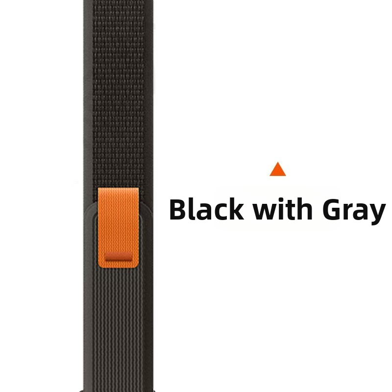 Apple Watch ремък от канвас с велкро — съвместим с Apple Watch Series, пролет 2024, без марка, стил бизнес/ежедневен/спорт, модерен градски стил