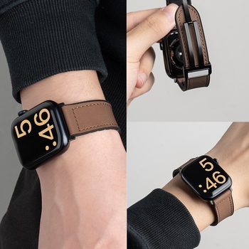 Gold One silikónový remienok na Apple Watch, magnetická pracka, vzor Crazy Horse