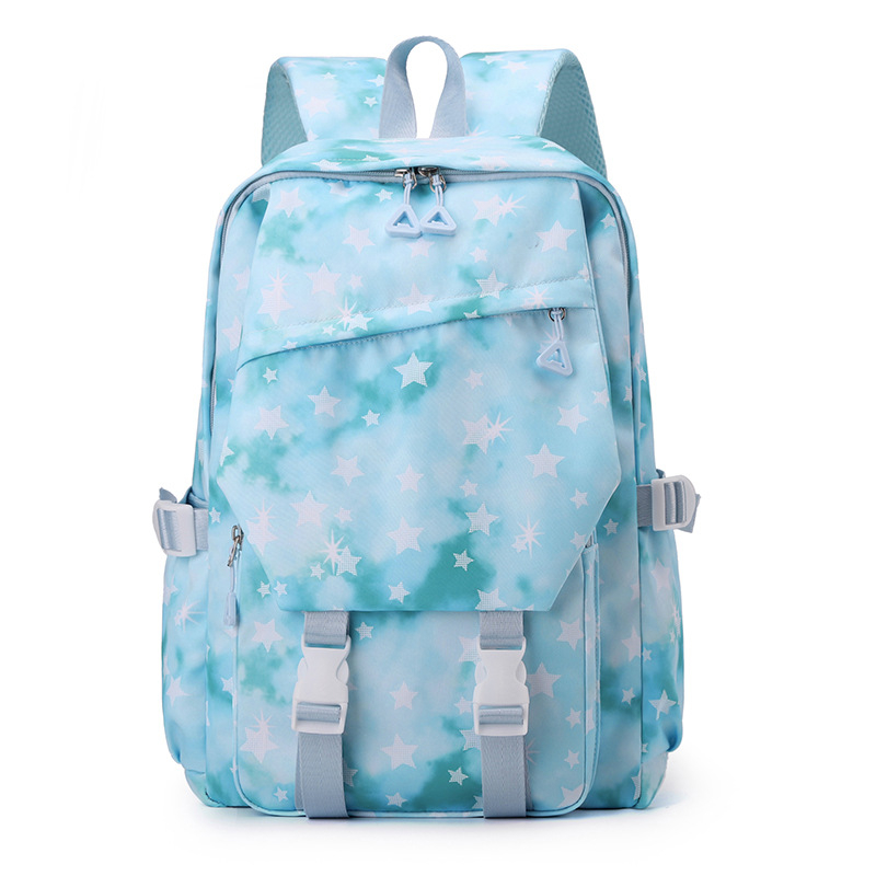 Ghiozdan școlar în stil japonez pentru liceu, unisex, din Oxford, respirabil, impermeabil, cu bretele cu perne de aer, culoare solidă.