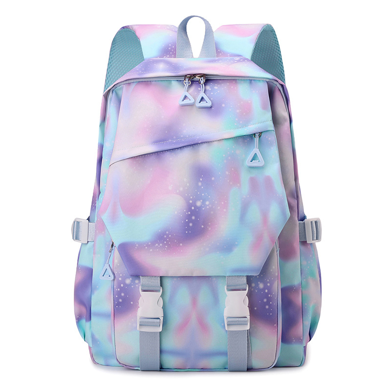 Ghiozdan școlar în stil japonez pentru liceu, unisex, din Oxford, respirabil, impermeabil, cu bretele cu perne de aer, culoare solidă.