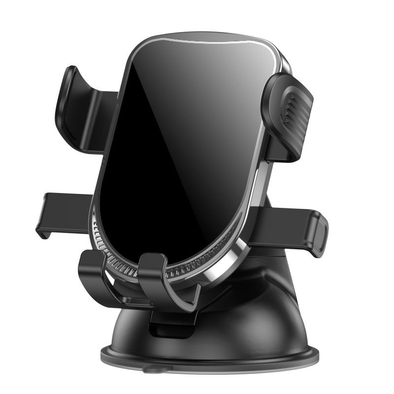 Suport universal pentru telefon auto Yuexiang, cu ventuză de vid, blocare automată prin gravitație, montaj pe bord (Model X-T6)