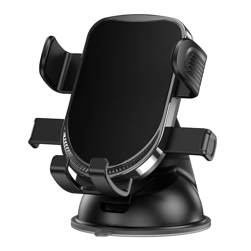 Suport universal pentru telefon auto Yuexiang, cu ventuză de vid, blocare automată prin gravitație, montaj pe bord (Model X-T6)