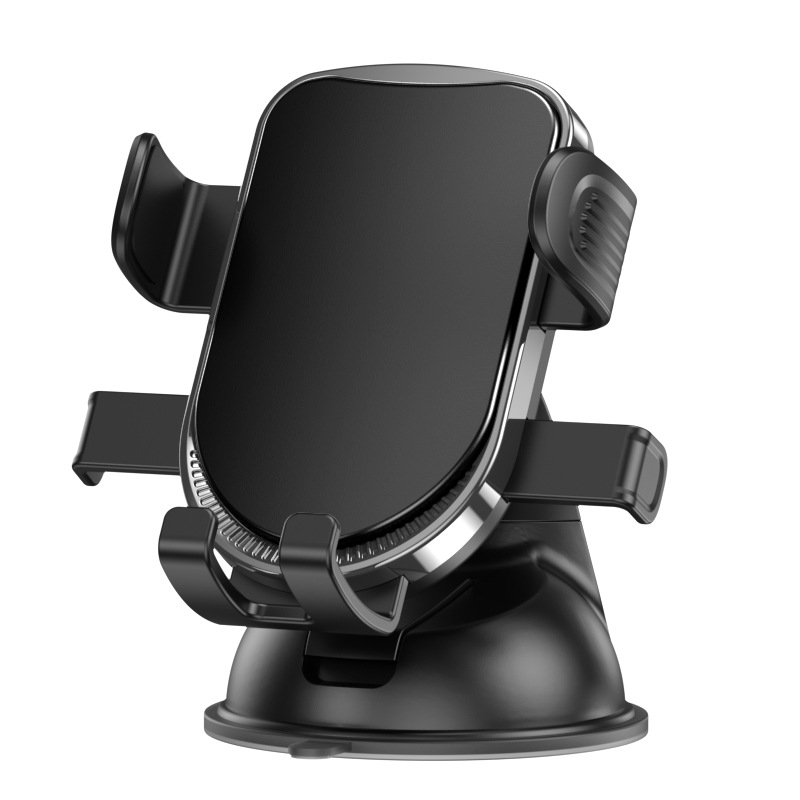 Suport universal pentru telefon auto Yuexiang, cu ventuză de vid, blocare automată prin gravitație, montaj pe bord (Model X-T6)