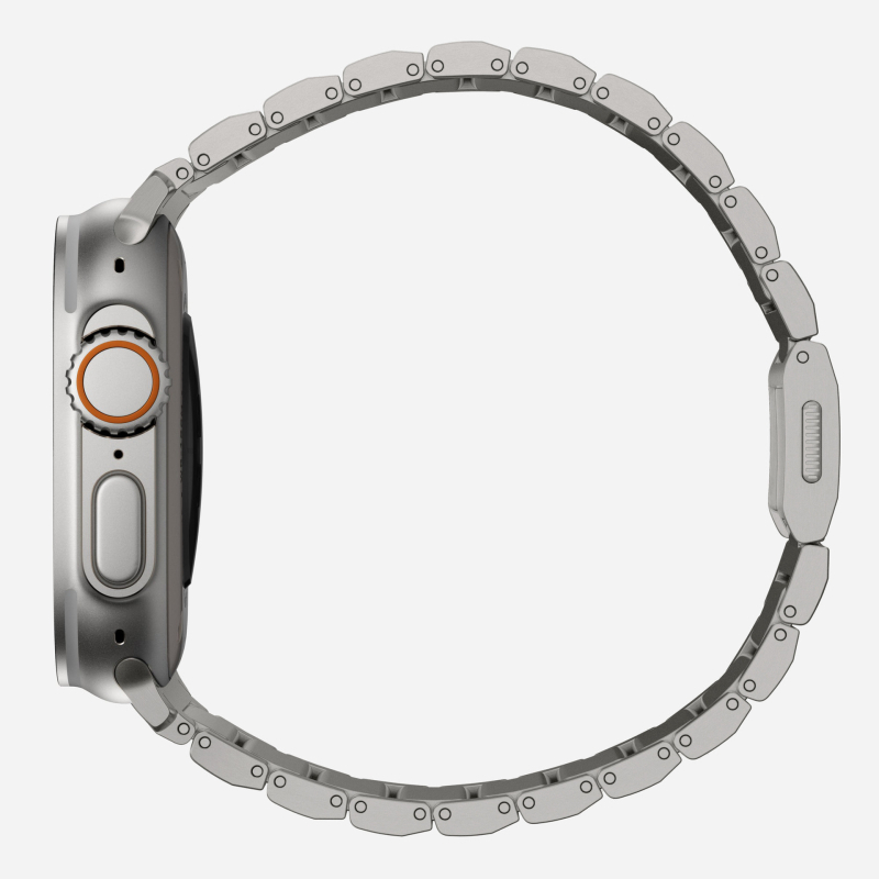 Narukvica za sat od titan čelične legure s magnetnim kopčom, kompatibilna s Apple Watch i Samsung Ultra.