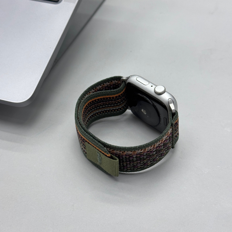 Remienok pre Apple Watch z nylonového pletenia s Velcro sponou, kód Wild Energy Loop Velcro, kompatibilný s Apple Watch, prispôsobiteľné rozmery rozhrania