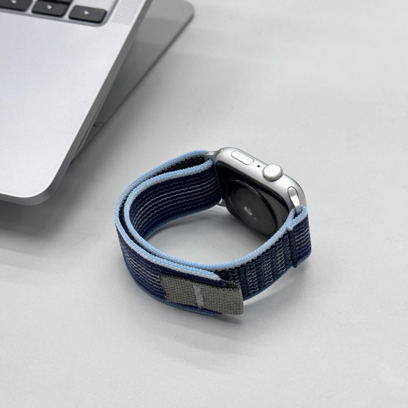 Remienok pre Apple Watch z nylonového pletenia s Velcro sponou, kód Wild Energy Loop Velcro, kompatibilný s Apple Watch, prispôsobiteľné rozmery rozhrania