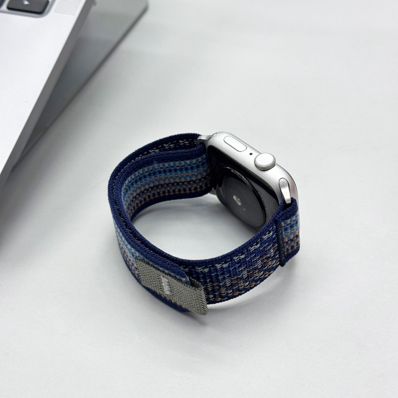 Remienok pre Apple Watch z nylonového pletenia s Velcro sponou, kód Wild Energy Loop Velcro, kompatibilný s Apple Watch, prispôsobiteľné rozmery rozhrania