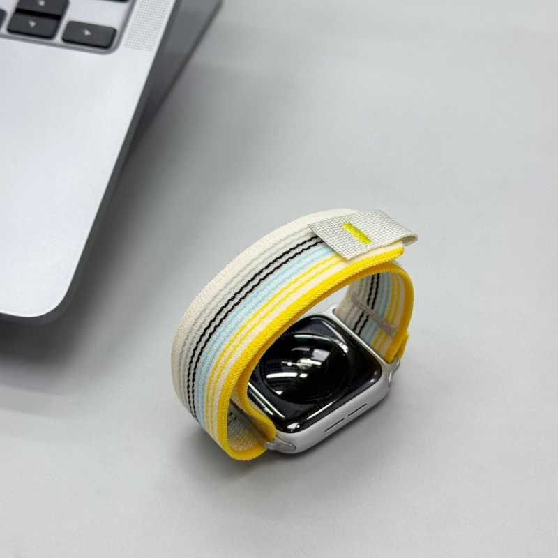 Remienok pre Apple Watch z nylonového pletenia s Velcro sponou, kód Wild Energy Loop Velcro, kompatibilný s Apple Watch, prispôsobiteľné rozmery rozhrania