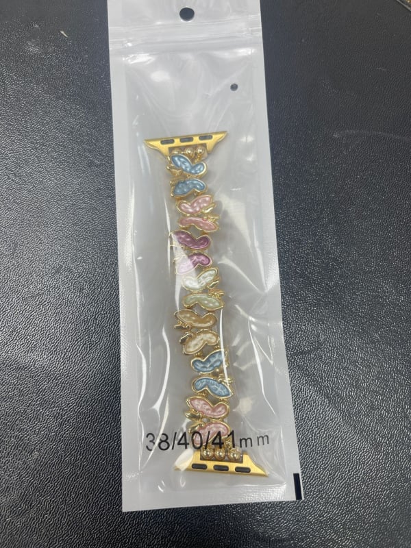 Пеперудена метална каишка за Apple Watch — метална конструкция, закопчаване с едно преминаване, персонализирани размери на интерфейса, стилна