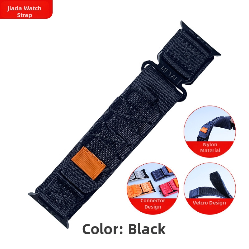Bratara pentru Apple Watch cu sfoară împletită, buclă respirabilă, unisex – Jiada Brand, Stil sportiv