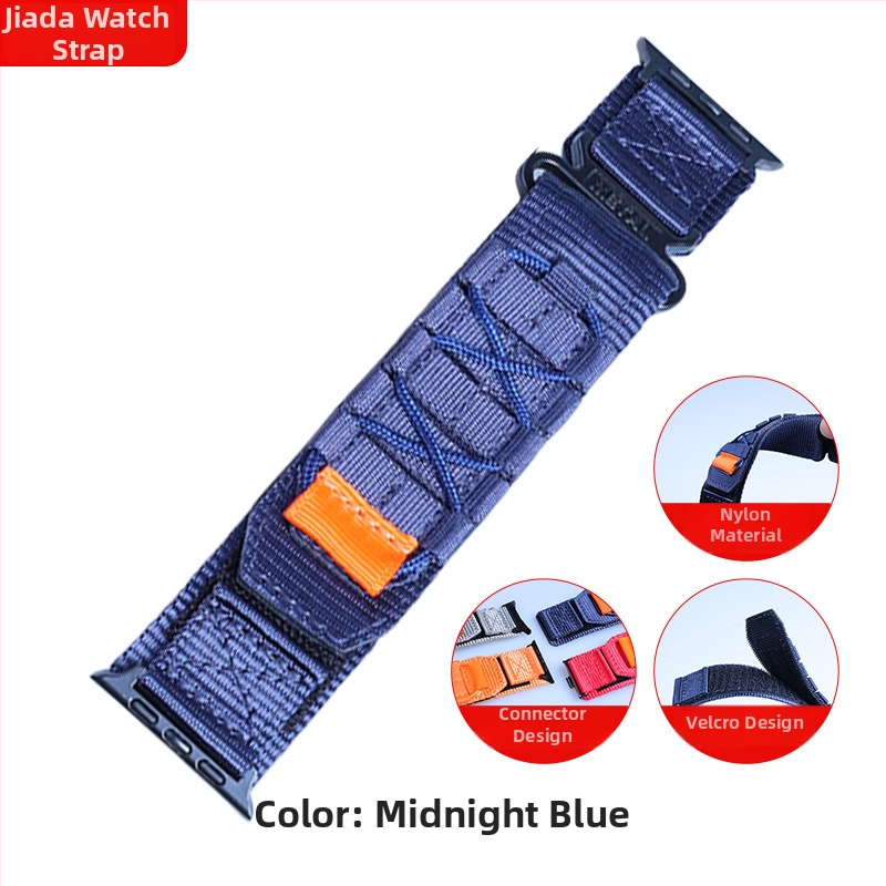 Bratara pentru Apple Watch cu sfoară împletită, buclă respirabilă, unisex – Jiada Brand, Stil sportiv