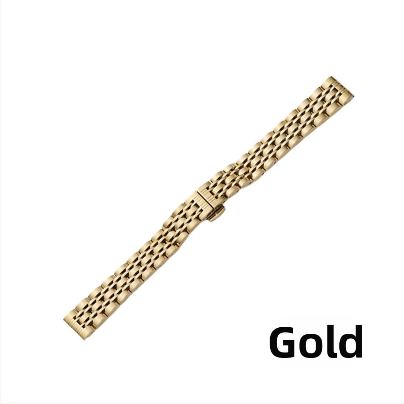 Apple Watch неръждаема стомана каишка с пеперудна катарама, седемзвено звено, тънък модел