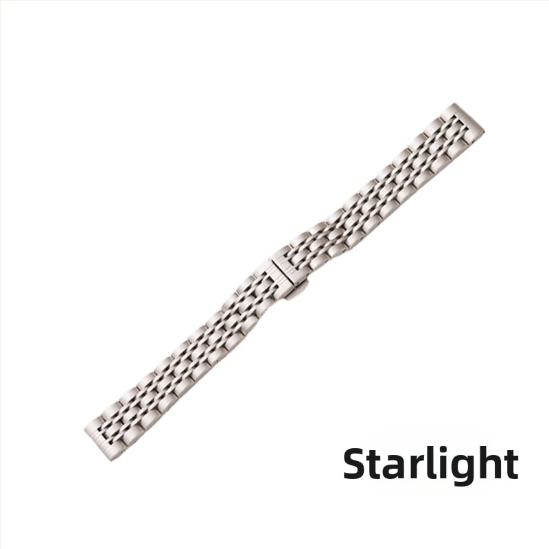 Apple Watch неръждаема стомана каишка с пеперудна катарама, седемзвено звено, тънък модел