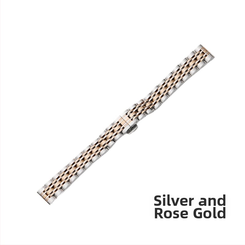 Apple Watch неръждаема стомана каишка с пеперудна катарама, седемзвено звено, тънък модел