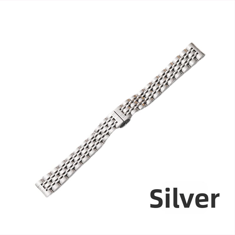 Apple Watch неръждаема стомана каишка с пеперудна катарама, седемзвено звено, тънък модел