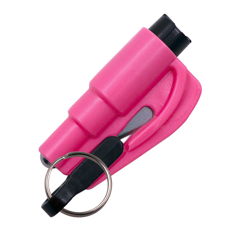 Ključni pomoćni čekić za automobil – razbijač prozora, mini sigurnosni čekić s rezačem pojasa (Brand: Shaft worker; Material: Plastic; Weight: 21 g)