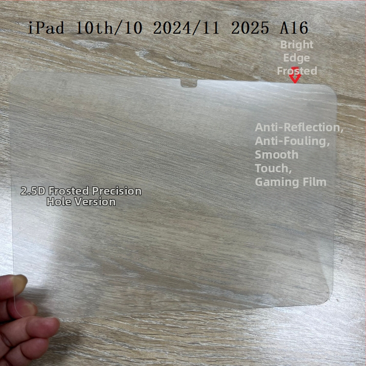 iPad 10. paaudzes/11. paaudzes stikla ekrāna aizsargs — 0,33 mm Asahi stikls; priekšējā ekrāna aizsardzība; pret zilā gaisma; putekļu izturīgs; pret pirkstu nospiedumiem