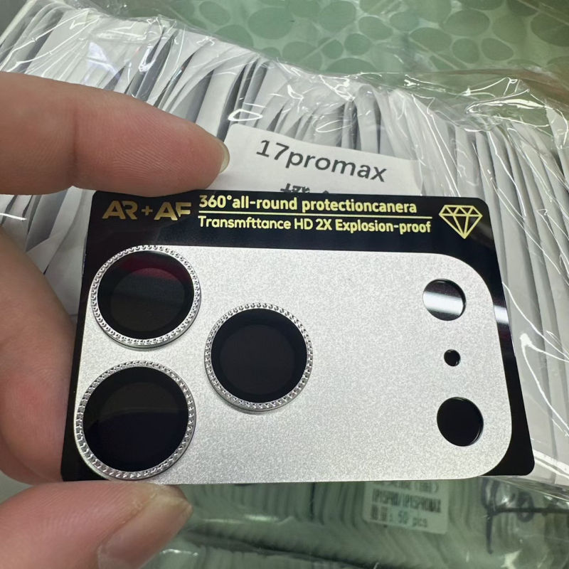 iPhone 17 Pro Max objektīva plēve no kalēta stikla, HD, putekļu izturīga, pret pirkstu nospiedumiem, pret kritieniem