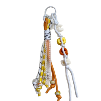 Dopamin privjesak za ključeve s uzicom – poliester, polu ručna izrada, uzorak slova, sladak privjesak za ključeve, ljeto 2025