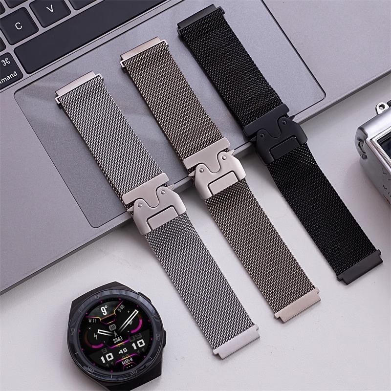 Narukvica za Redmi Watch 6 s Milanese kopčom tipa parachute, kompatibilna s Xiaomi Band 9 Pro i Huawei Fit4