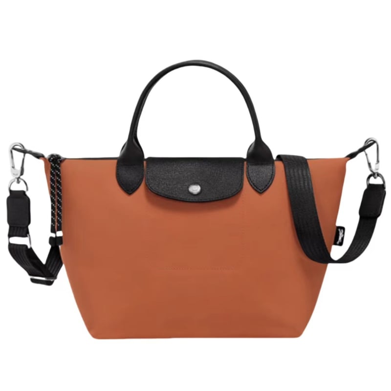 Geantă Tote Dumpling cu capac – piele naturală, formă gălușă, deschidere cu capac, buzunar intern pentru documente