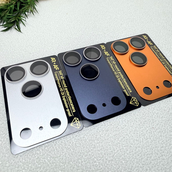 iPhone 17 Pro Max objektīva plēve — alumīnija sakausējums, pretatspīdīgs, pret skrāpējumiem, pilns ekrāna pārklājums