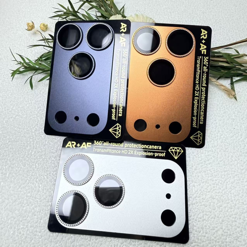 iPhone 17 Pro Max objektīva plēve — alumīnija sakausējums, pretatspīdīgs, pret skrāpējumiem, pilns ekrāna pārklājums