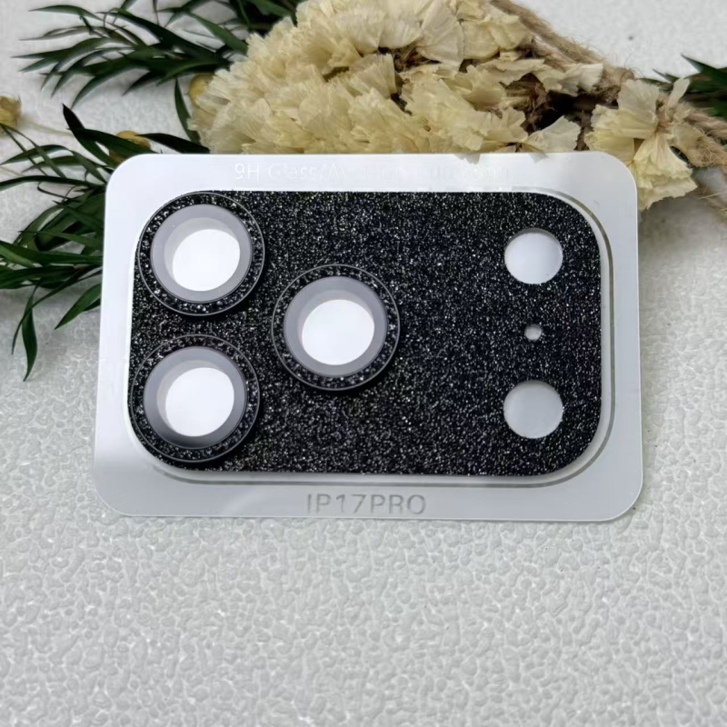 iPhone 17 Pro Max objektīva plēve — alumīnija sakausējums, pretatspīdīgs, pret skrāpējumiem, pilns ekrāna pārklājums