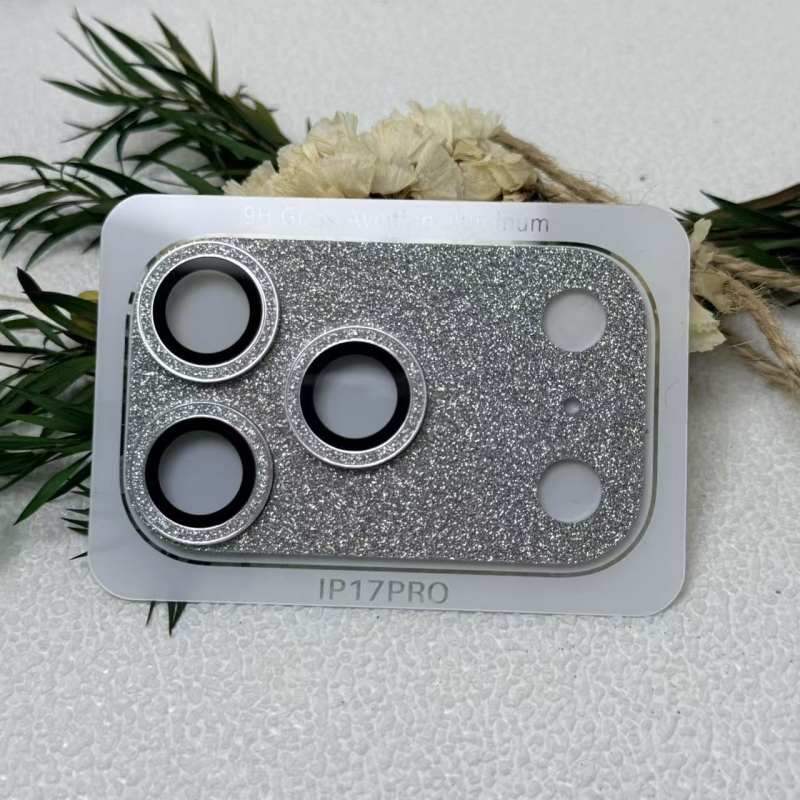 iPhone 17 Pro Max objektīva plēve — alumīnija sakausējums, pretatspīdīgs, pret skrāpējumiem, pilns ekrāna pārklājums