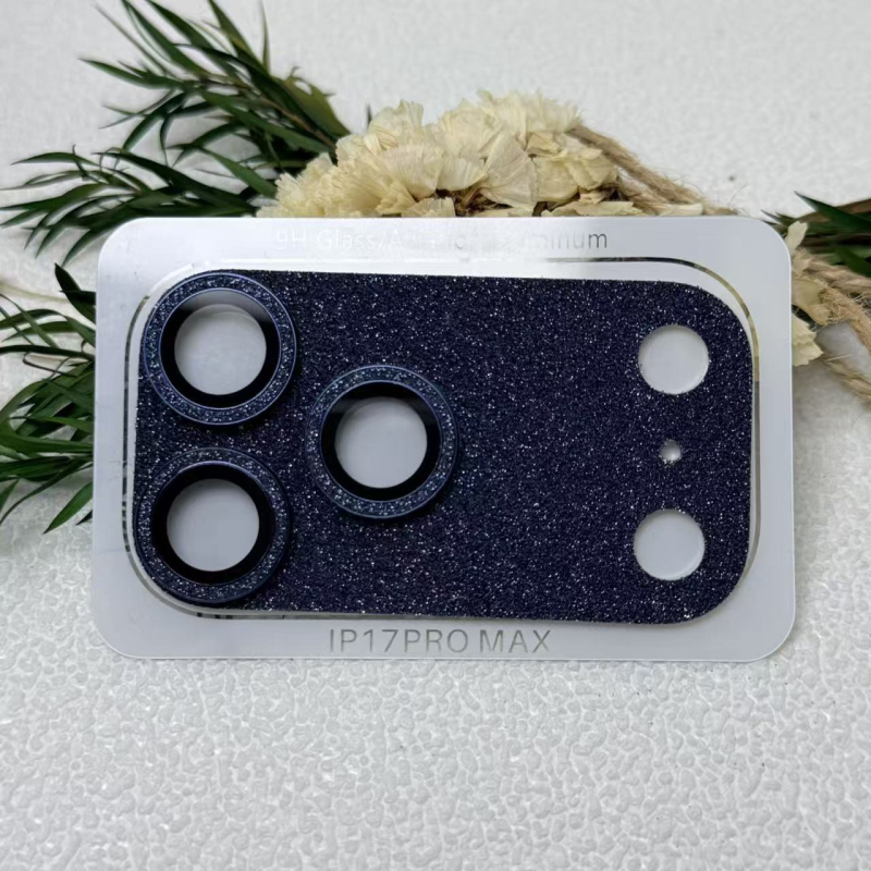iPhone 17 Pro Max objektīva plēve — alumīnija sakausējums, pretatspīdīgs, pret skrāpējumiem, pilns ekrāna pārklājums