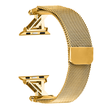 Brățară Milanese pentru Apple Watch cu diamante, 20 mm, închidere magnetică, compatibilă cu Series 1–10 și Ultra 2