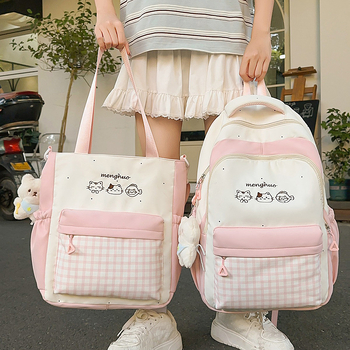 Rucsac școlar din nylon, 20–35L, compatibil cu laptop de 14 inch, respirabil, bretele curbate