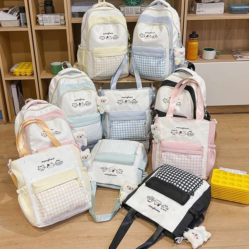 Rucsac școlar din nylon, 20–35L, compatibil cu laptop de 14 inch, respirabil, bretele curbate