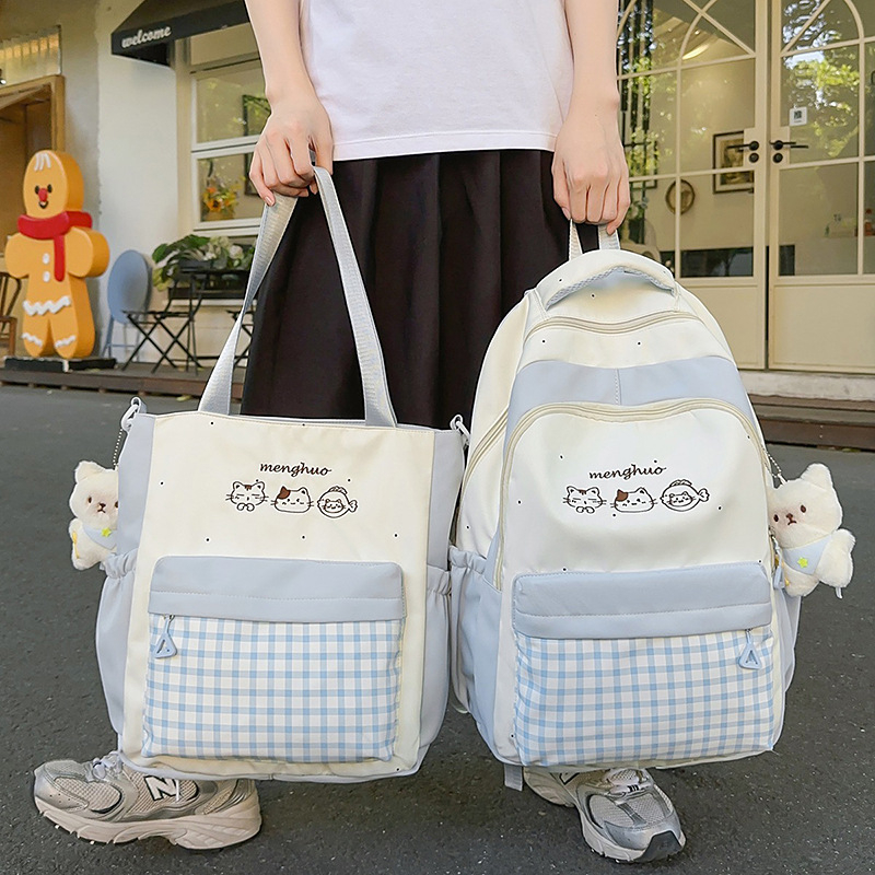 Rucsac școlar din nylon, 20–35L, compatibil cu laptop de 14 inch, respirabil, bretele curbate