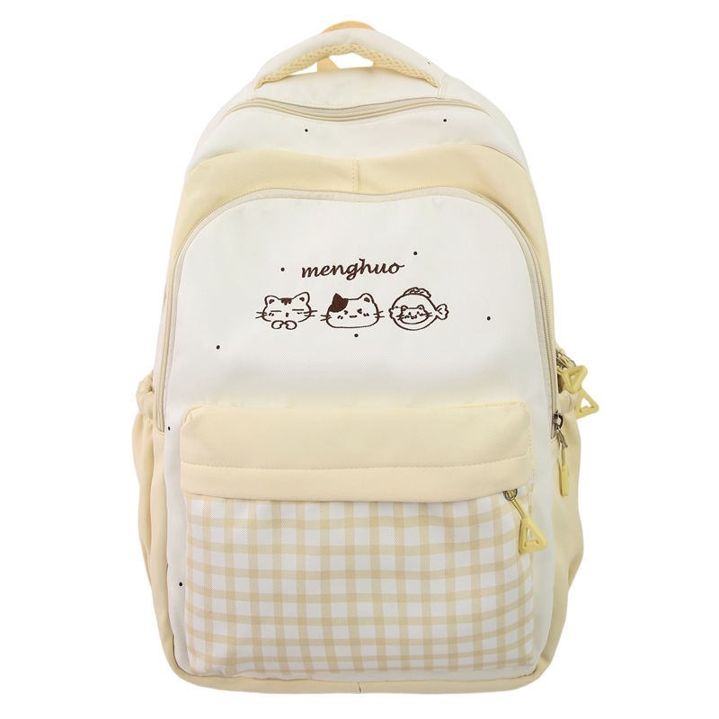 Rucsac școlar din nylon, 20–35L, compatibil cu laptop de 14 inch, respirabil, bretele curbate