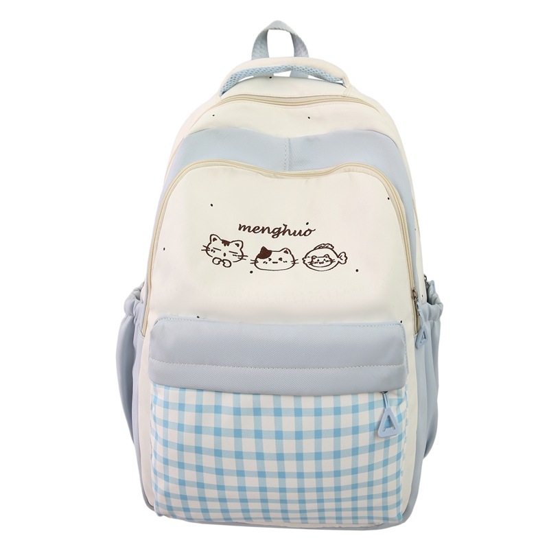 Rucsac școlar din nylon, 20–35L, compatibil cu laptop de 14 inch, respirabil, bretele curbate