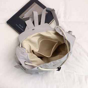 Rucsac din nailon pentru femei, stil urban minimalist, compatibil cu laptop 13 inch, sistem de purtare cu curea curbată, respirabil, capacitate sub 20 L