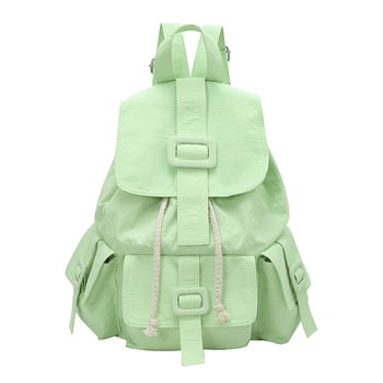 Rucsac din nailon pentru femei, stil urban minimalist, compatibil cu laptop 13 inch, sistem de purtare cu curea curbată, respirabil, capacitate sub 20 L