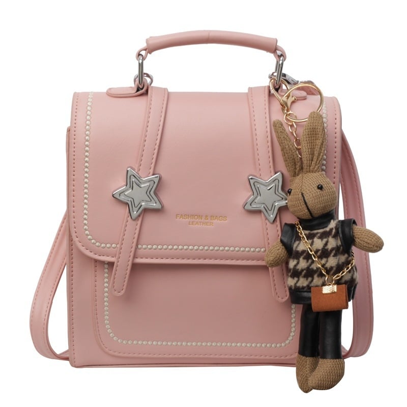 Rucsac dama din PU, stil urban minimalist, vară 2024, impermeabil, design tridimensional