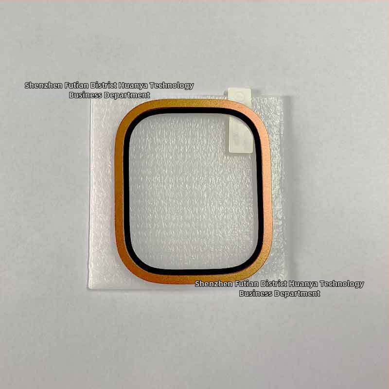 Zaštitna folija za Apple Watch s integriranim okvirom, titanijova legura, kaljena folija