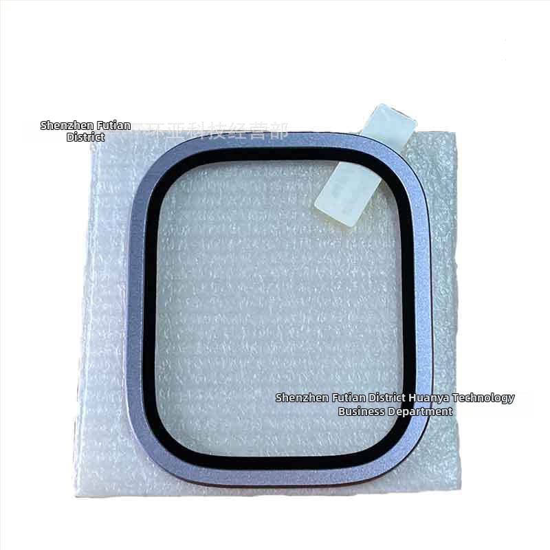 Zaštitna folija za Apple Watch s integriranim okvirom, titanijova legura, kaljena folija