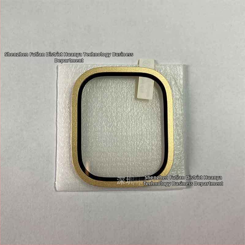 Zaštitna folija za Apple Watch s integriranim okvirom, titanijova legura, kaljena folija