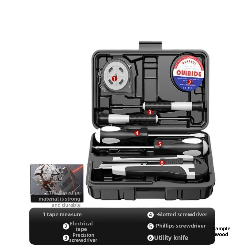 Istabas remonta instrumentu komplekts ar automobiļa piestiprināmu instrumentu kastīti, no oglekļa tērauda, 81-100 gab.