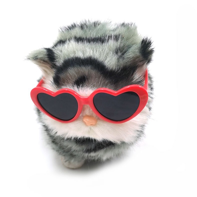 Очила за домашни любимци: карикатурен стил | Материал: пластмаса | Приложимо за общи животни