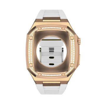 Каишка за Apple Watch с интегриран защитен калъф от неръждаема стомана, 20 мм ширина на връзката, закопчаване с пирон, Peng Hui (Материал: неръждаема стомана; Съвместимост: Apple Watch; Ширина на връзката: 20 мм; Вид закопчаване: пирон)