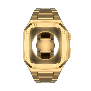 Каишка за Apple Watch с интегриран защитен калъф от неръждаема стомана, 20 мм ширина на връзката, закопчаване с пирон, Peng Hui (Материал: неръждаема стомана; Съвместимост: Apple Watch; Ширина на връзката: 20 мм; Вид закопчаване: пирон)