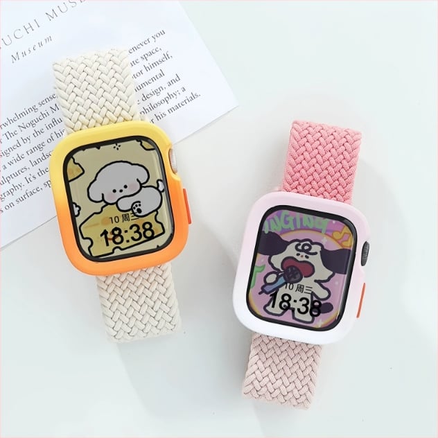 Защитен калъф за Apple Watch - градиентен TPU корпус, матово покритие, двуцветен дизайн, ударозащита